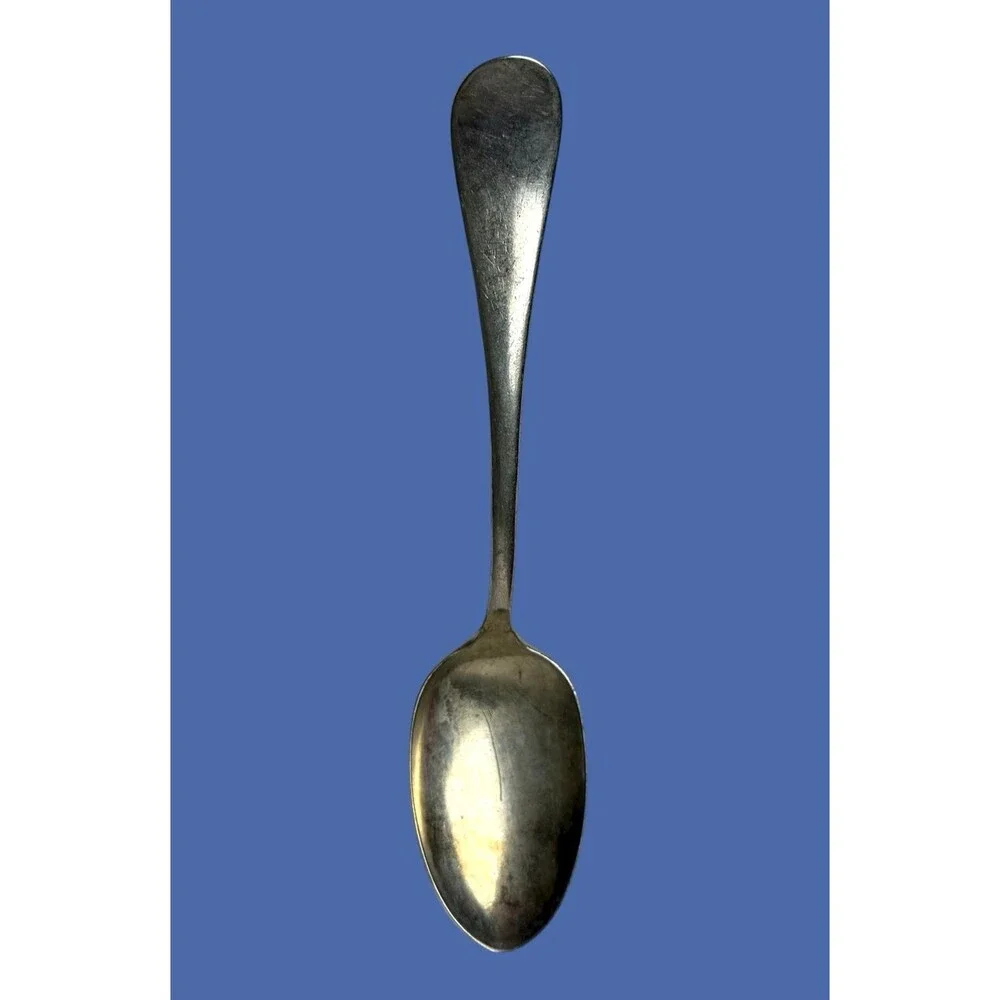 Rogers 1881 Serving Spoon Plain Fiddle Vintage Silverplate Traditional 30s - 50s